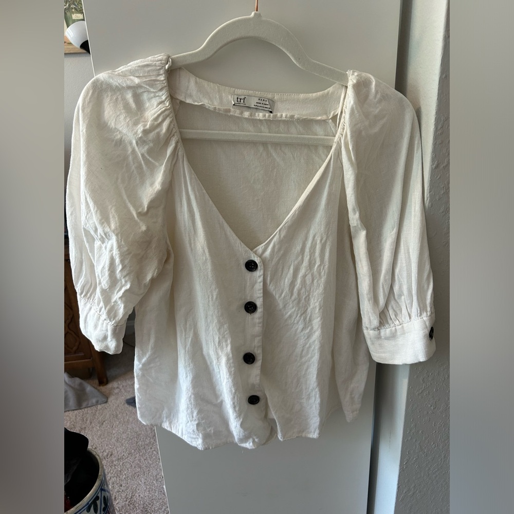 Zara Linen Blouse